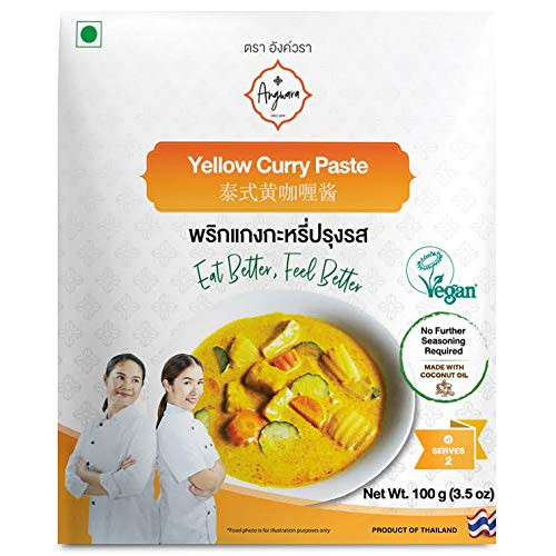 Yellow Curry Paste Vegan Vegetarian Thai Kitchen 35 Oz  ReadytoCook  No Extra Seasoning Required