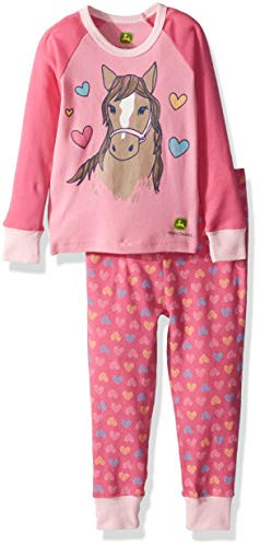 John Deere Girls Toddler PJ Medium Pink 3T