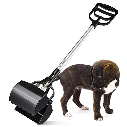 Pooper Scooper for Large Dogs  Dog Poop Scoop Picker Upper Pet Waste Long Handle Heavy Duty XL Jumbo Scoopers for Grass Yard Doggie Poo Pickup Claw Scoops Sanitary Remover Cleaning Tools