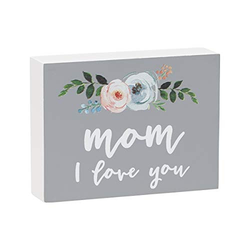 Collins Painting Inspirational Mini Wood Block Sign 4 Mom I Love You