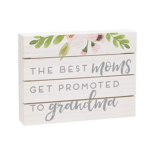 Collins Painting The Best Moms Get Promoted to Grandma Wood Box Sign