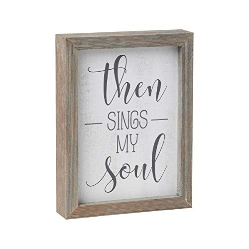 Collins Painting Then Sings My Soul Rustic WoodFramed Box Sign
