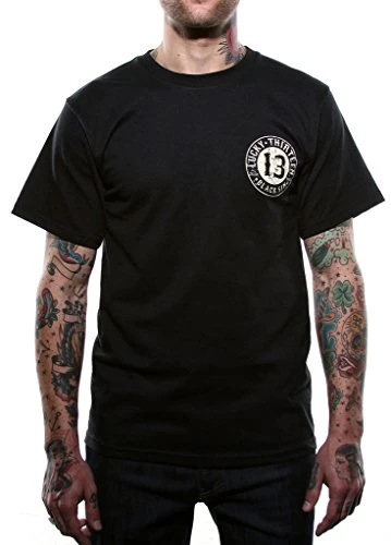 Lucky 13 Mens Black Sin TShirt L Black