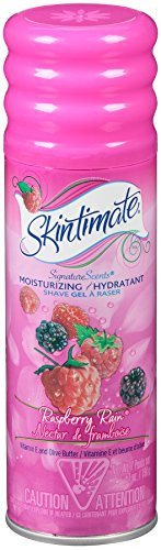 Skintimate Signature Scents Moisturizing Shave Gel for Women Raspberry Rain with Vitamin E and Olive Butter 7 Ounce