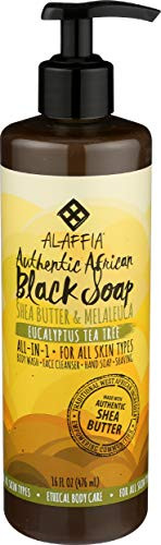 Alaffia Soap African Black Eucalyptus Tea Tree 16 Fl Oz