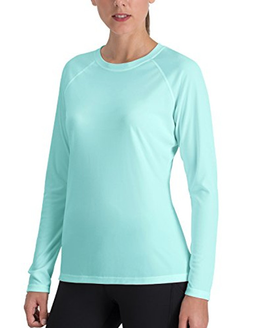 Naviskin Womens Sun Protection UPF 50 UV Outdoor Long Sleeve TShirt Green Size S