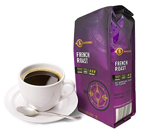 Barissimo French Roast 100% ARABICA Ground Coffee 12oz bag/One-way Freshness Valve Package (French Roast, 1 Count) Barissimo French Roast 100% ARABICA Ground Coffee 12oz bag/One-way Freshness Valve Package (French Roast, 1 Count)