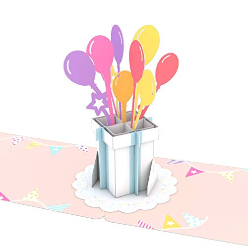 Lovepop Balloon Bouquet Gift Tags  4 Pack Pop Up Cards Gift Tags 3D Card Birthday Tags