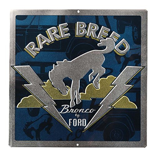 Open Road Brands Ford Bronco Embossed Metal Wall Art Sign  an Officially Licensed Product Great Addition to Add What You Love to Your HomeGarage Decor