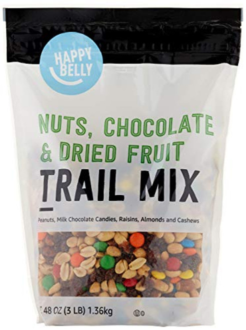 Amazon Brand Happy Belly Nuts Chocolate Dried Fruit Trail Mix 48 Ounce Amazon Brand Happy Belly Nuts Chocolate Dried Fruit Trail Mix 48 Ounce