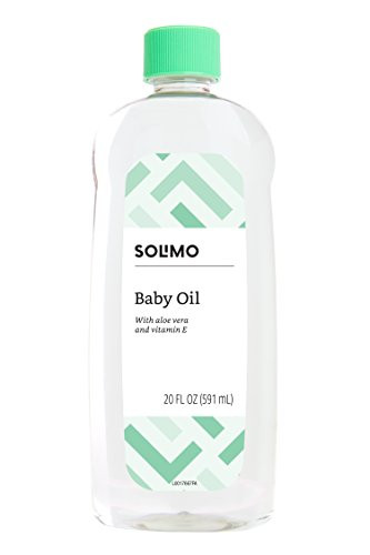 Amazon Brand  Solimo Baby Oil with Aloe Vera  Vitamin E 20 Fluid Ounces