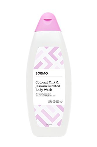 Amazon Brand  Solimo Body Wash Coconut Milk and Jasmine Scented 22 Fluid Ounce