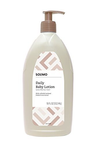 Amazon Brand  Solimo Daily Baby Lotion with Colloidal Oatmeal Pediatrician Tested 18 Fluid Ounce