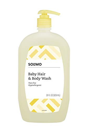 Amazon Brand  Solimo TearFree Baby Hair and Body Wash 28 Fluid Ounce