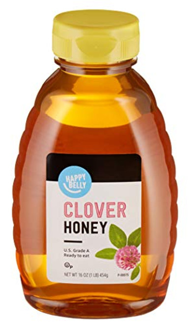 Amazon Brand Happy Belly Clover Honey 16 Ounce Amazon Brand Happy Belly Clover Honey 16 Ounce