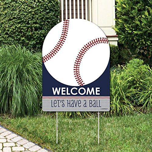 Big Dot of Happiness Batter Up  Baseball  Party Decorations  Birthday Party or Baby Shower Welcome Yard Sign