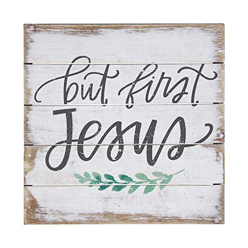 Simply Said INC Perfect Pallet Petites 8 Wood Sign But First Jesus Simply Said INC Perfect Pallet Petites 8 Wood Sign But First Jesus