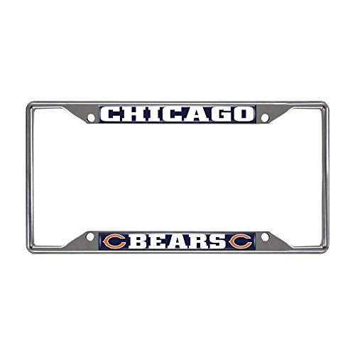 FANMATS NFL Chicago Bears Chrome License Plate Frame Chrome 625 x 1225 Navy FANMATS NFL Chicago Bears Chrome License Plate Frame Chrome 625 x 1225 Navy
