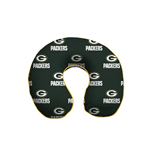 Pegasus Sports NFL Green Bay Packers Green Bay Packers UNeck Memory Foam Travel Pillow Dark Green