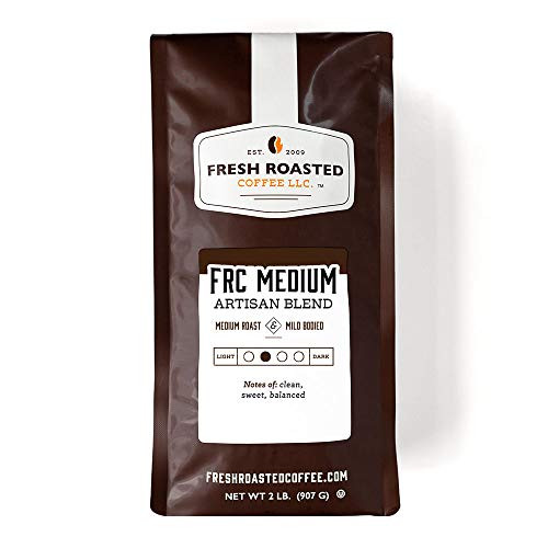 Fresh Roasted Coffee LLC Medium Roast Artisan Blend Coffee Whole Bean 2 Pound Bag Fresh Roasted Coffee LLC Medium Roast Artisan Blend Coffee Whole Bean 2 Pound Bag