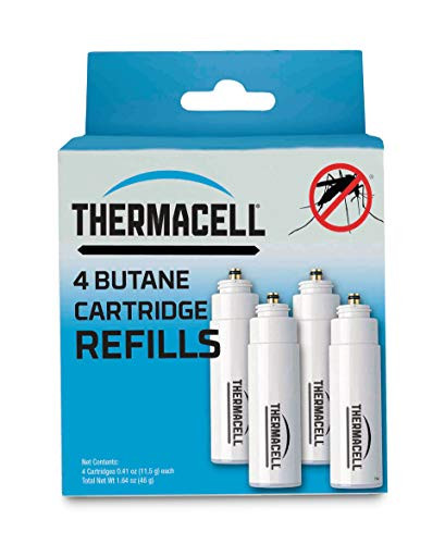 Thermacell Mosquito Repellent FuelOnly Refills 4Pack; Cartridges Last 12 Hours Each; Use with Thermacell FuelPowered Mosquito Repellent Repellers Lanterns and Torches; Repellent Mats Not Included