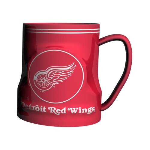 NHL Detroit Redwings Sculpted Game Time Coffee Mug 18ounce NHL Detroit Redwings Sculpted Game Time Coffee Mug 18ounce