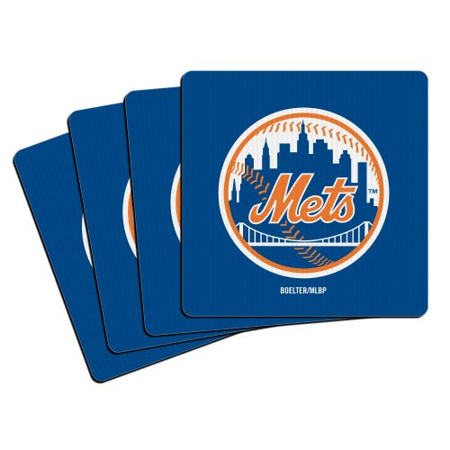 MLB New York Mets Neoprene Coasters 4Pack