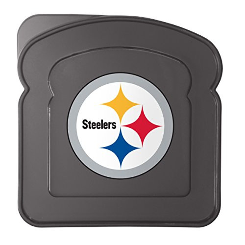 Boelter Brands NFL Pittsburgh Steelers Plastic Sandwich Container Container Black 55