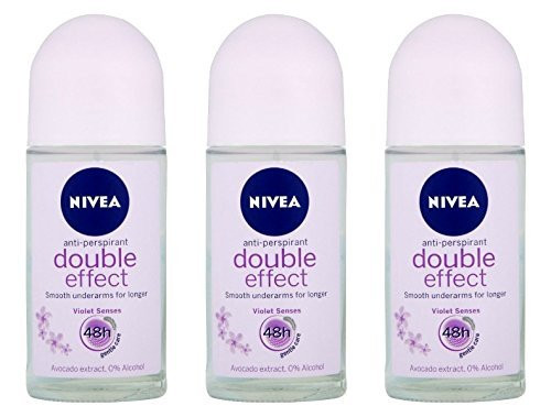 Nivea for Women Deodorant Roll On 169 oz  3 Pack Double Effect