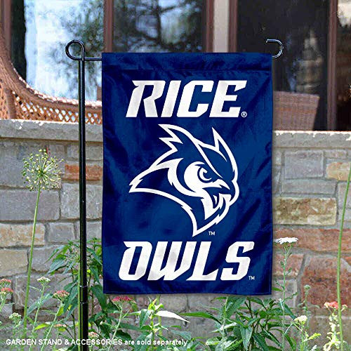 College Flags  Banners Co Rice Owls New Owl Logo Garden Flag