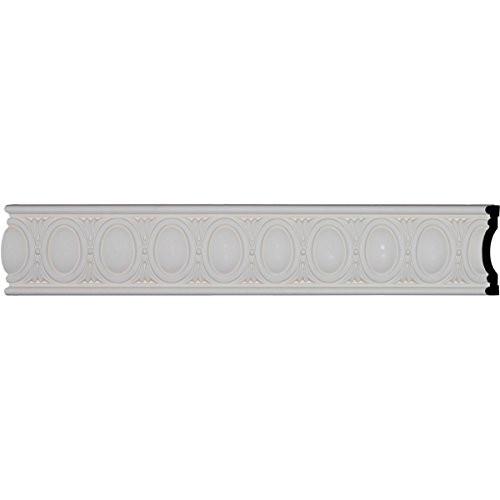 Ekena Millwork CHA05X01EG Egg  Dart Chair Rail 5 58H x 1 18P x 94 12L 3 14 Repeat Primed