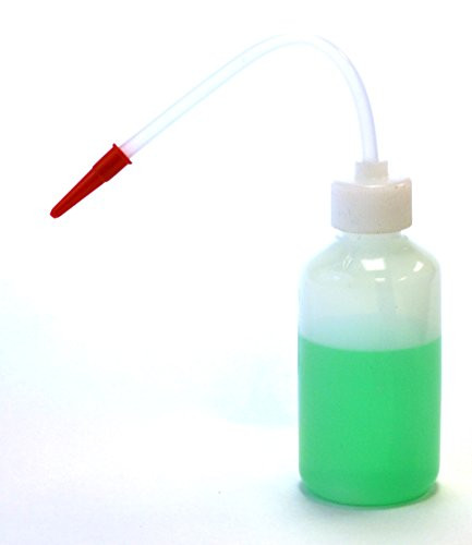 Eisco Labs 125ml Polyethylene Wash Bottle with delivery Tube Screw Cap and Tube Cap LDPE