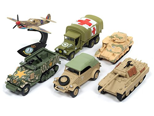 Johnny Lightning 164 Military The Greatest Generation Die Cast Bundle Version A