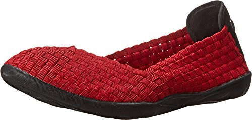 Bernie Mev Womens Braided Catwalk Red Flats  37 M EU