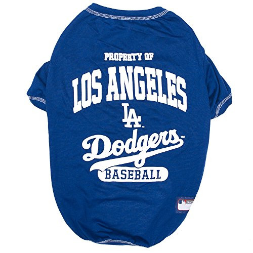MLB LA Dodgers Dog TShirt Small  Licensed Shirt for Pets Team Colored with Team Logos