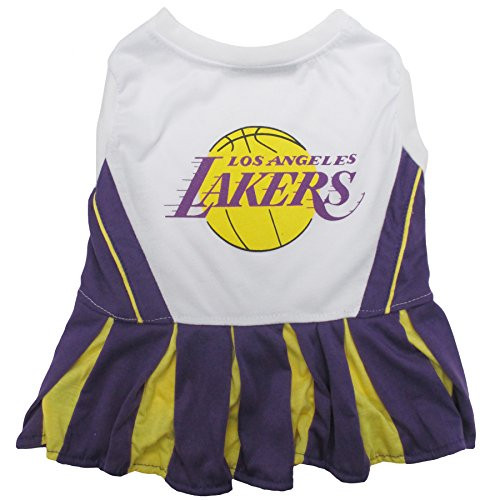 Pets First NBA Los Angeles Lakers Dog Cheerleader Dress Medium Pets First NBA Los Angeles Lakers Dog Cheerleader Dress Medium