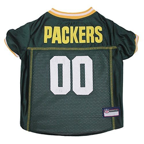Pets First NFL Green Bay Packers Premium Pet Jersey Small