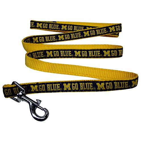 Pets First Collegiate Pet Accessories Dog Leash Michigan Wolverines Large