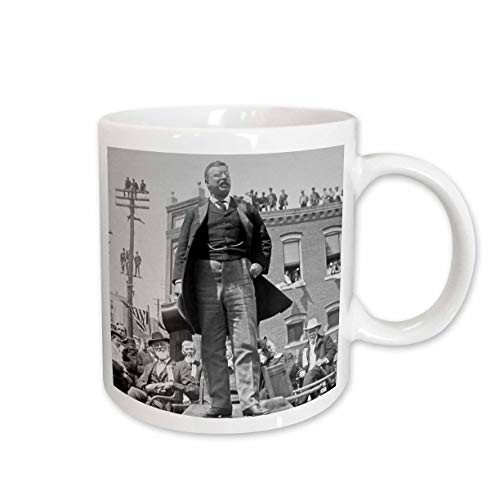 3dRose Teddy Roosevelt Speaks 1905 Ceramic Mug 15Ounce