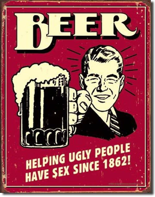 The Finest Website Inc. New Beer 16" x 12.5" (D1328) Rustic Aged Weathered Look Tin Sign The Finest Website Inc. New Beer 16" x 12.5" (D1328) Rustic Aged Weathered Look Tin Sign