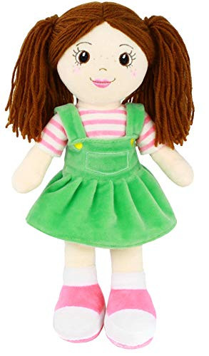 Playtime by Eimmie Soft Rag Doll for Girls  14 First Baby Doll for Kids  Plush Baby Toy  Safe for All Ages Allie