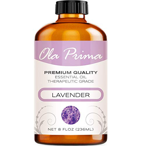 Ola Prima 8oz  Premium Quality Lavender Essential Oil 8 Ounce Bottle Therapeutic Grade Lavender Oil