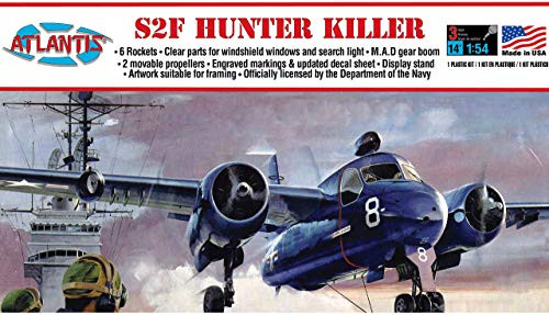 S2F Hunter Killer Plastic Model Airplane Kit Atlantis Toy and Hobby S2F Hunter Killer Plastic Model Airplane Kit Atlantis Toy and Hobby