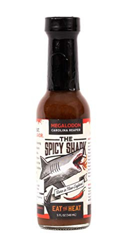 The Spicy Shark Megalodon Carolina Reaper Hot Sauce Wicked HOT Hot sauce  Vegan and GlutenFree Ingredients