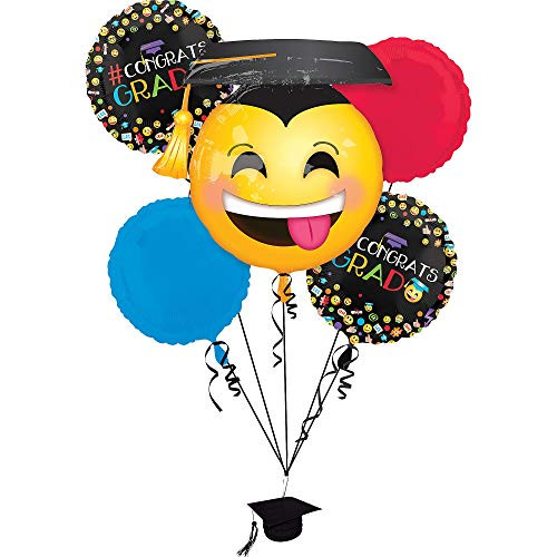 Anagram Awesome Grad Congrats Emoji Emoticon Decor 6pc Balloon Pack Anagram Awesome Grad Congrats Emoji Emoticon Decor 6pc Balloon Pack
