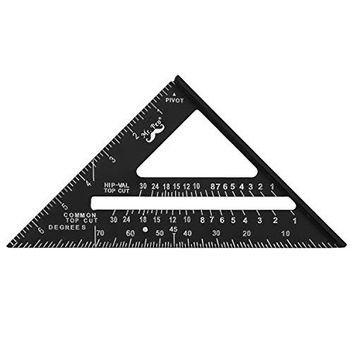 Mr Pen Speed Square 7 Inch Carpenters Square Square Tool Rafter Square Carpentry Squares Metal Square Woodworking Square Square Angle Tool Aluminum Rafter Square Carpenter Speed Square