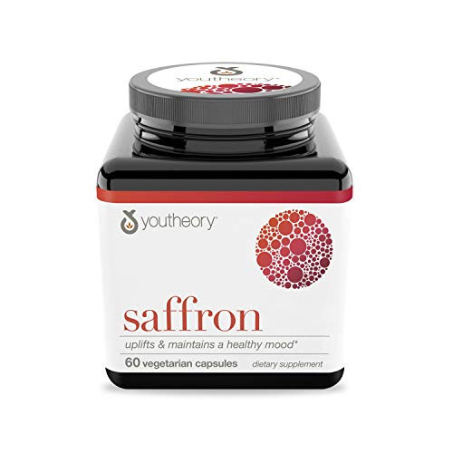 Youtheory Saffron Advanced with Rhodiola 60 Count 1 Bottle
