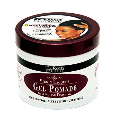 The Roots Naturelle Virgin Lacquer Gel Pomade For Edge Control 4 Oz Jar