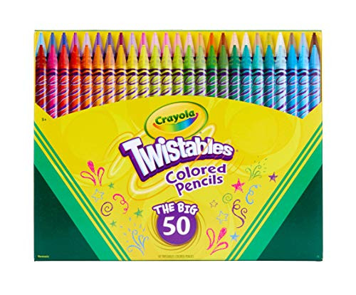 Crayola Twistables Colored Pencils, 50Count, Gift Toy