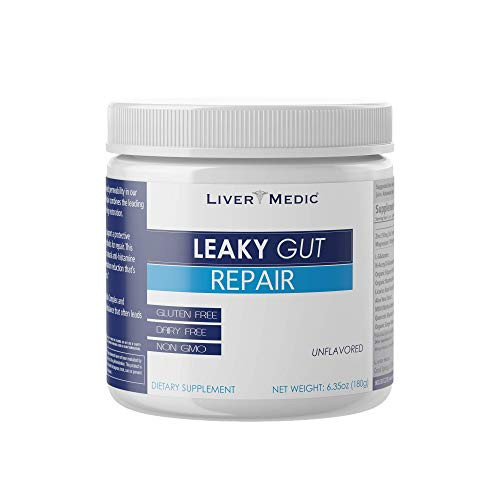 Leaky Gut Repair Powder Unflavored 180g Maximum Gut Healing Support for IBS Bloating Heartburn Constipation Diarrhea Irregularity to Restore Healthy Gut Lining Plain